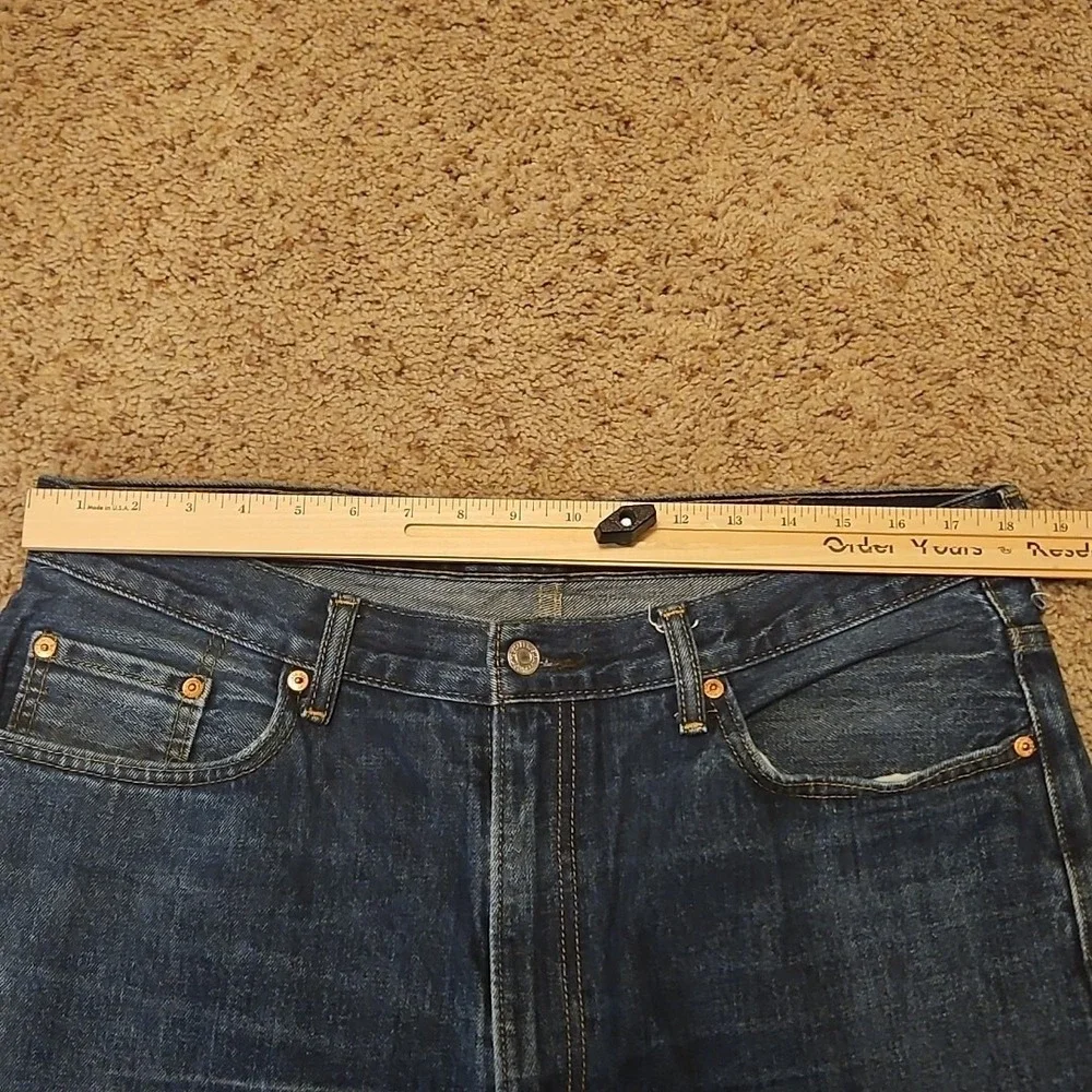 Levis 550 Jeans Mens 38x36‎ Blue Regular Fit Straight Leg Pockets Casual Denim